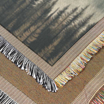 Mountain Landscape Woven Blanket – Soft Pastel Throw Blanket and Wall Hanging Decor - Image 3