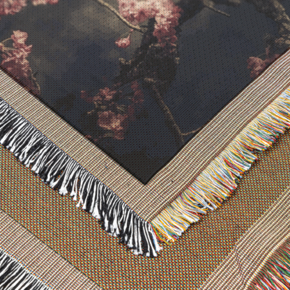 Crows Under Moonlight Woven Blanket – Mystical Night-Inspired Throw or Wall hanging Decor - Image 5