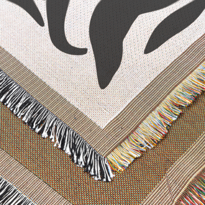 Matisse-Style Flowers Woven Blanket – Bold and Artistic Throw or Wall Hanging Decor - Image 3