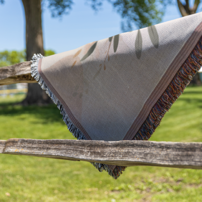 Personalized Woven Anniversary Blanket – Custom Throw or wall hanging with Names, Initials and date Gift for Wife or Couple - Image 6