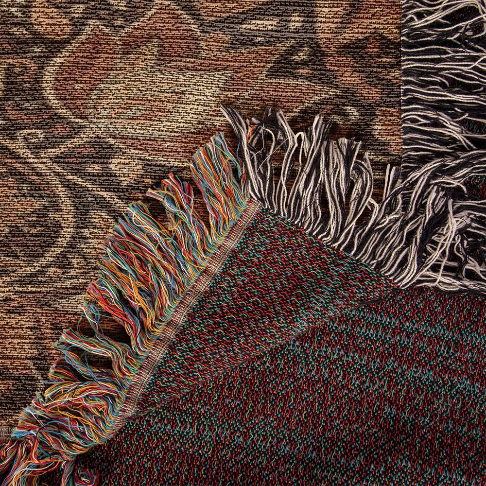 Elephant Mandala Mandala Wall Woven Cotton Blanket - Image 5