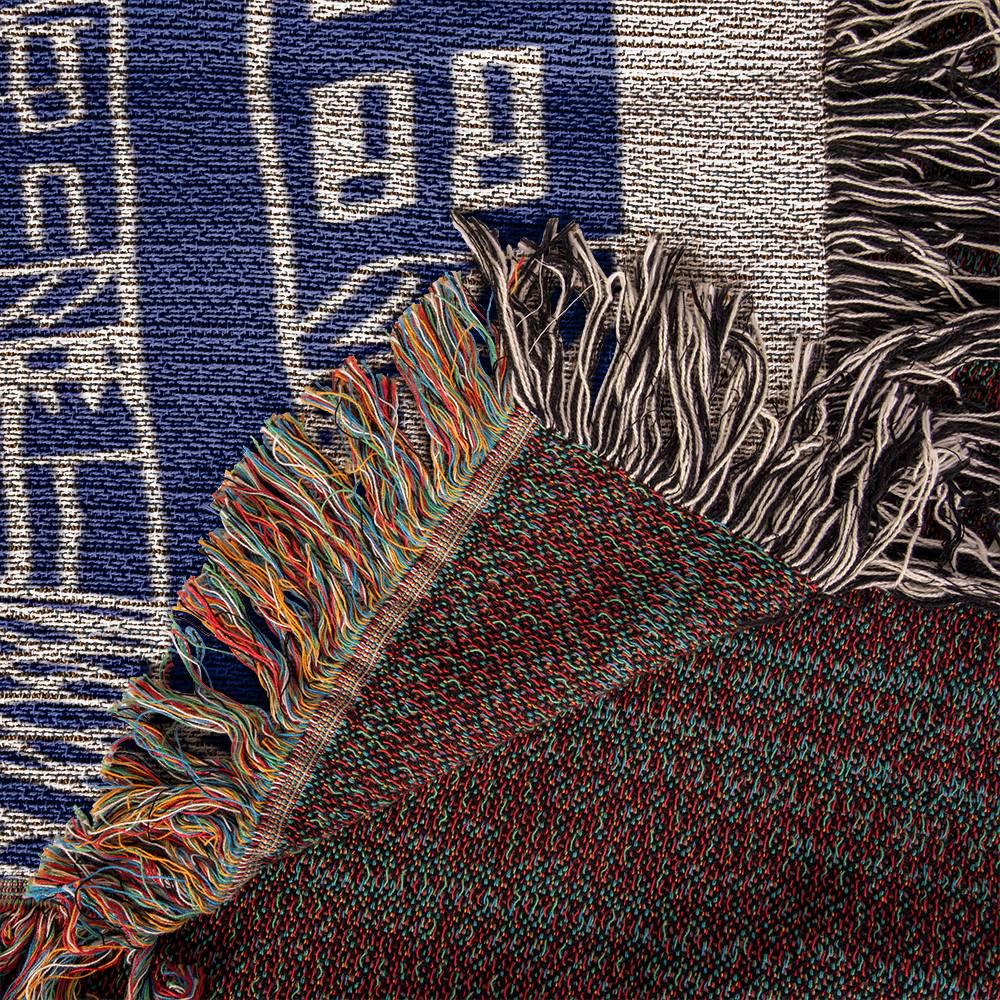 Paris Eiffel Tower French Country Woven Cotton Blanket - Image 10