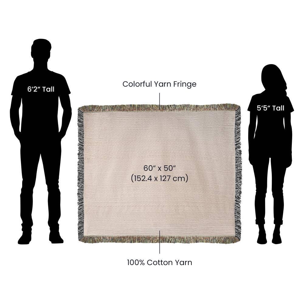 Enchanted Fall Forest Woodland Woven Cotton Blanket - Image 9