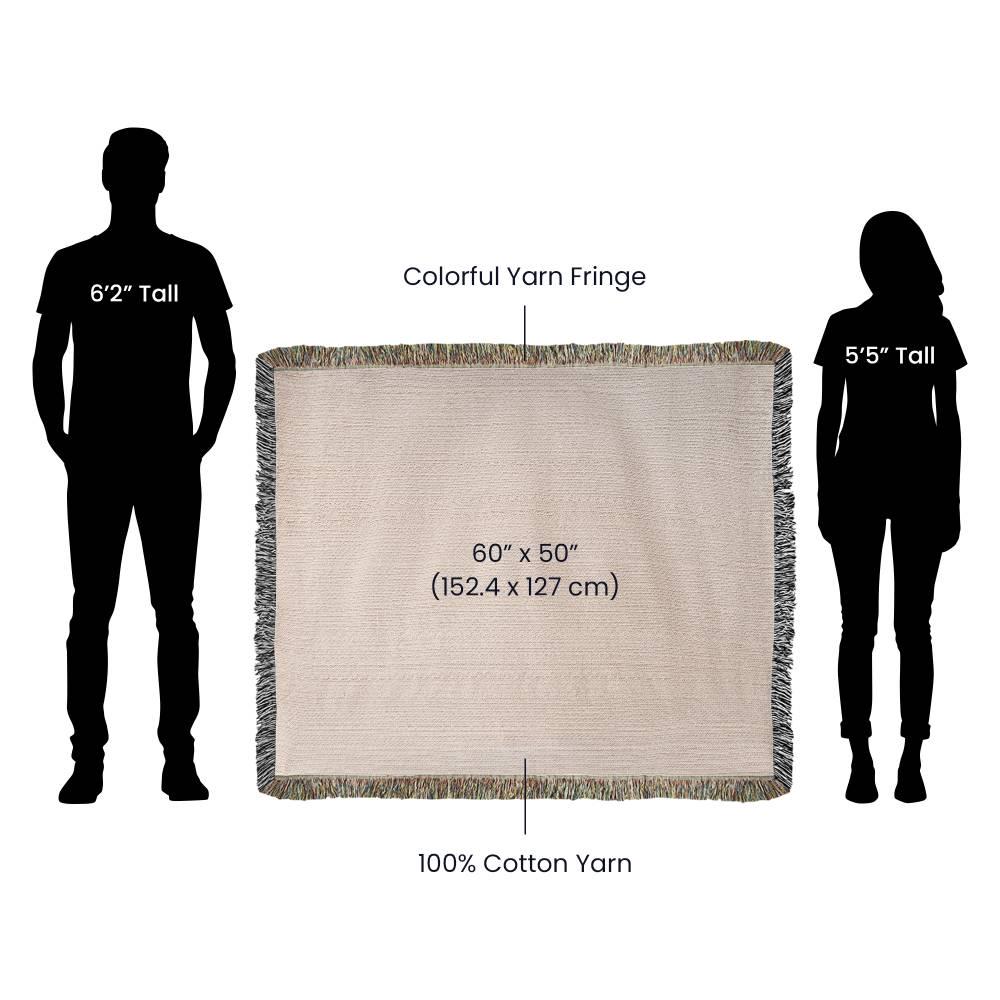 Hmong Indigo Blue Miao Folk Art Woven Cotton Blanket - Image 9