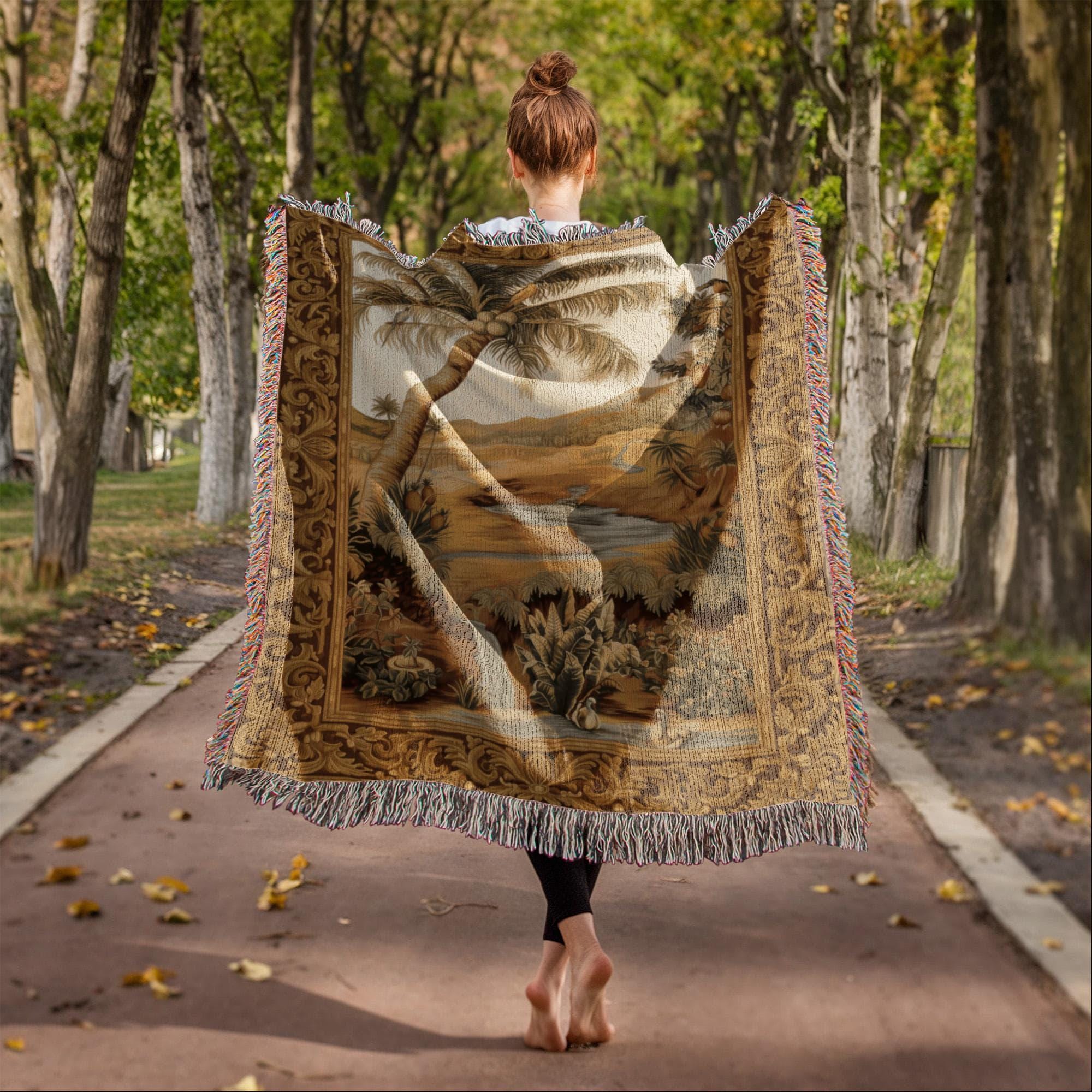 Oasis French Woven Cotton Blanket - Image 3