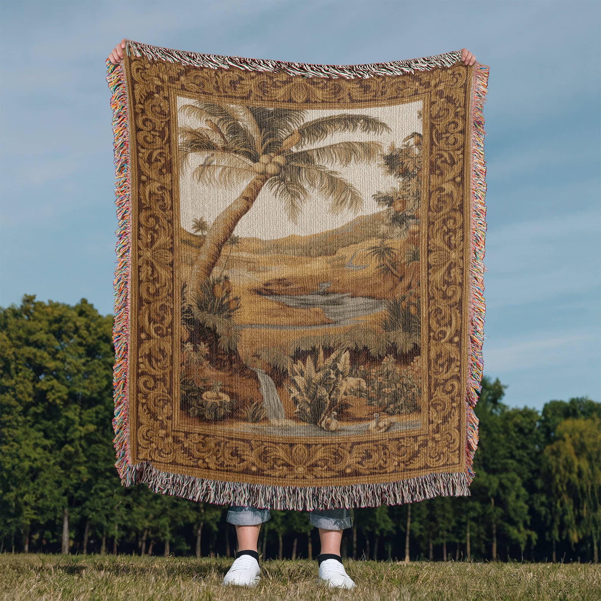 Oasis French Woven Cotton Blanket - Image 8